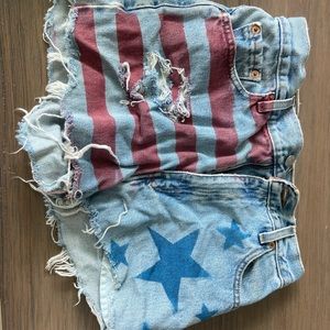Levi Stars and Stripes shorts